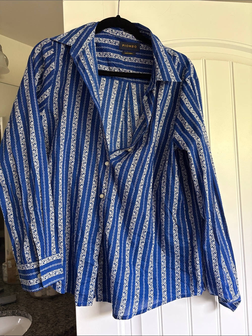 NWT Piombo 100% cotton Button-Down Shirt